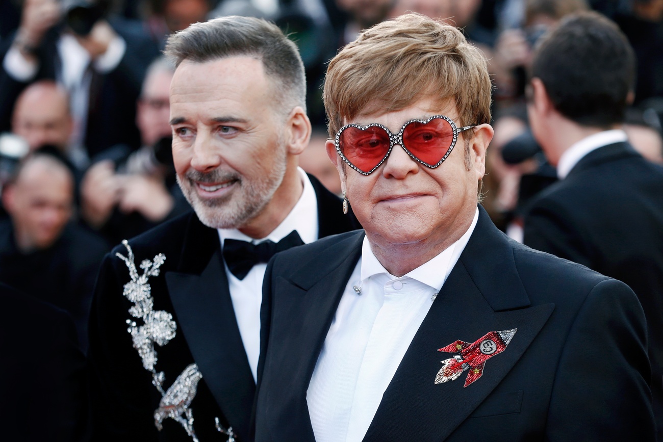 El actor pasó la noche en casa de Elton John